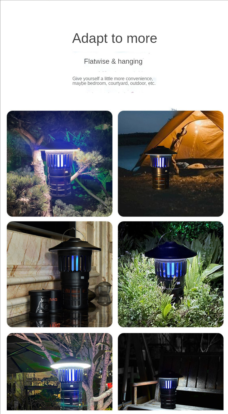 2021 new product outdoor fly killer mata insect trap anti mosquito repellent co2 electric mosquito gnat killer lamp lampe