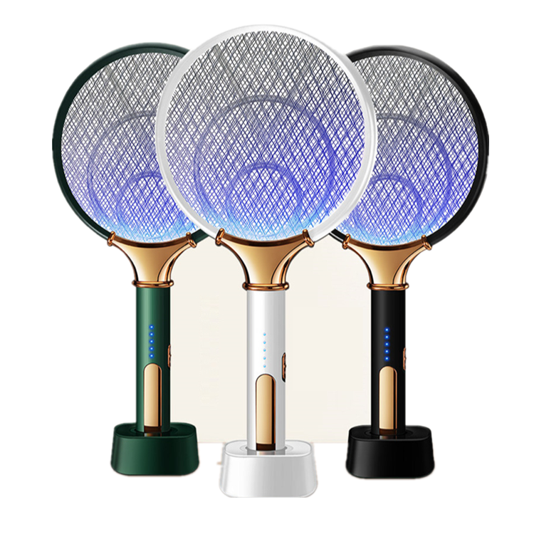 2021 Electric Moth Fly Insect trap Killer  2 in 1 Foldable Electric Mosquito racket Mosquito Killer Swatter Trap Lamp