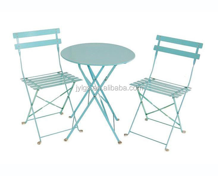 3-piece metal folding bistro set garden bistro set