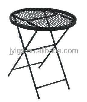 3 Piece Patio Wrought iron Bistro Set Outdoor Folding Table and Chairs