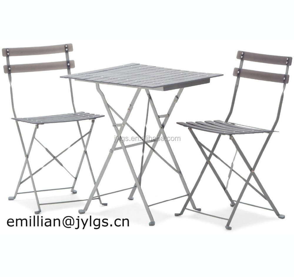 3-piece outdoor balcony plastic cheap bistro set