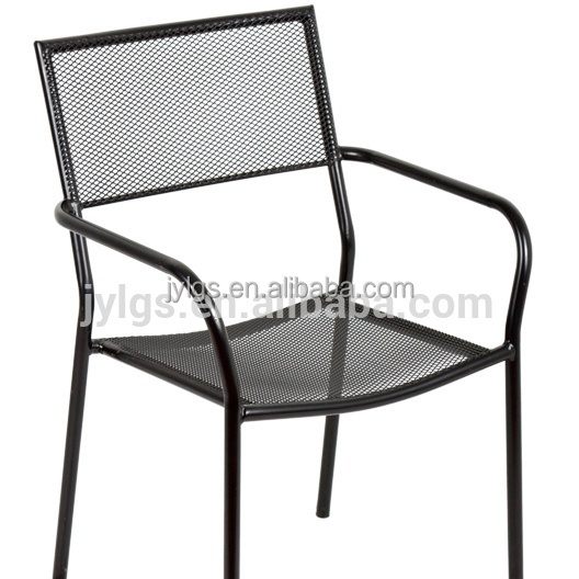 Outdoor Garden Wrought Iron Stacking Chair aldi Metal Mesh Chair