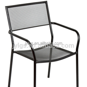 Outdoor Garden Wrought Iron Stacking Chair aldi Metal Mesh Chair