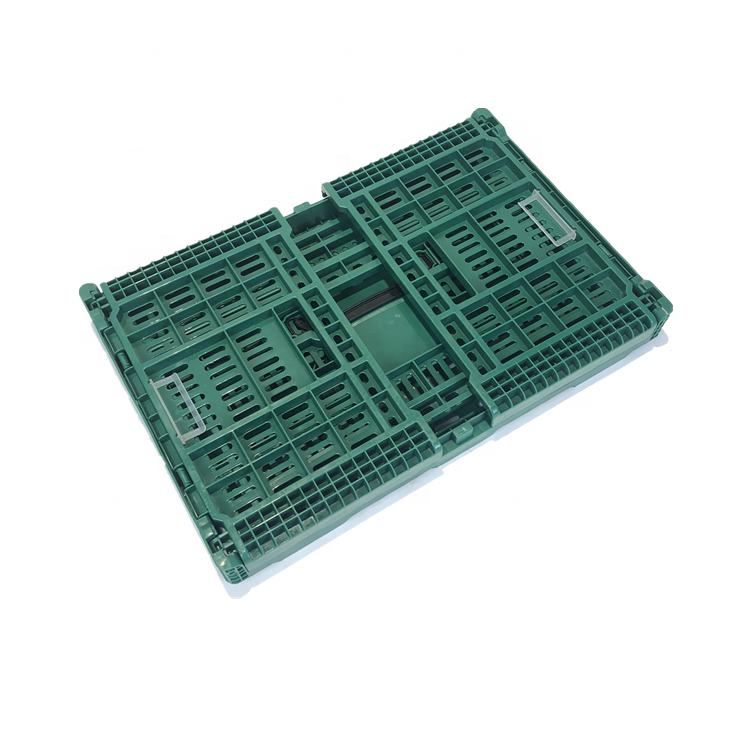 Manufacturer hot sale logistics plastic foldable crate for vegetables and fruit