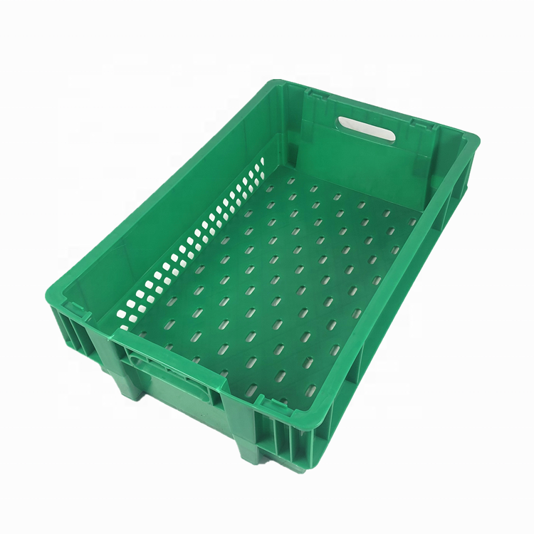 Manufacturer hot sale logistics plastic stackable moving crate for bread and milk