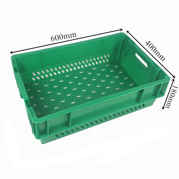 Manufacturer hot sale logistics plastic stackable moving crate for bread and milk