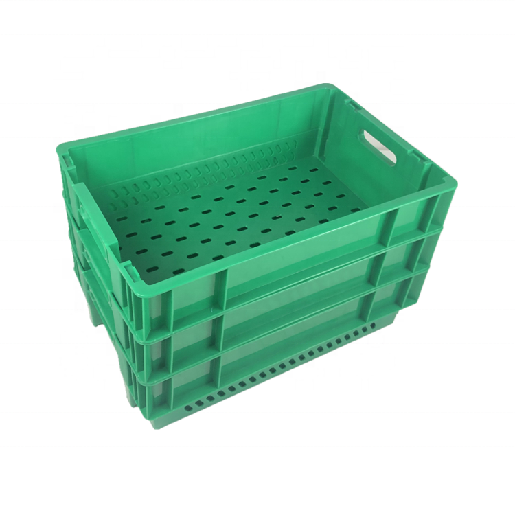 Manufacturer hot sale logistics plastic stackable moving crate for bread and milk