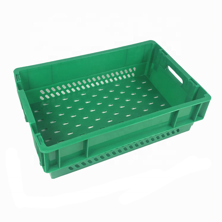 Manufacturer hot sale logistics plastic stackable moving crate for bread and milk