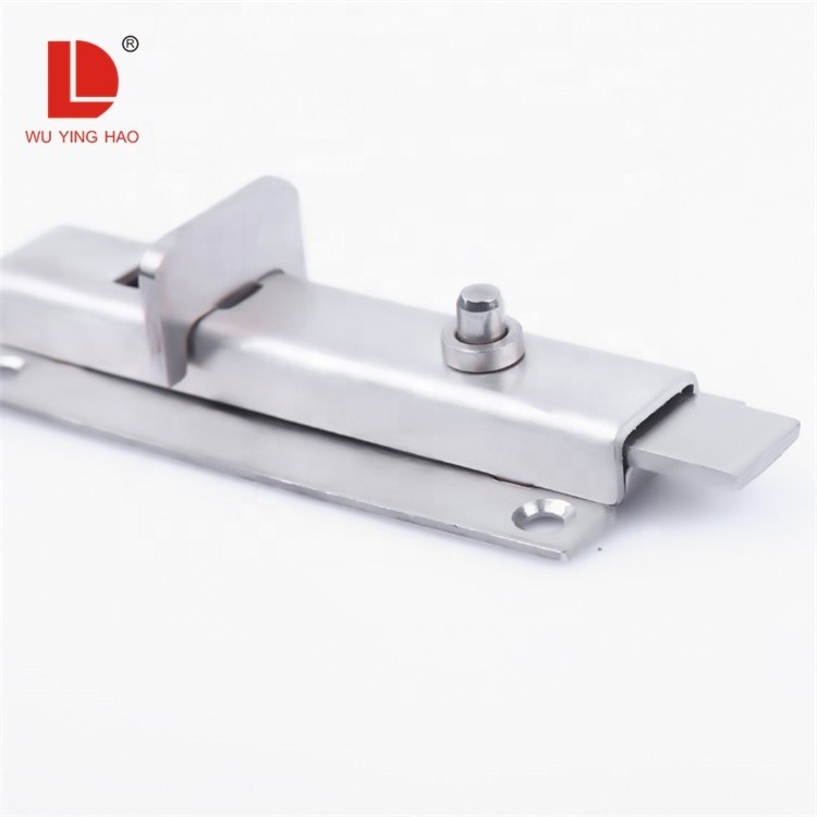 WUYINGHAO Door security spring loaded latch automatic barrel bolt with pressing button