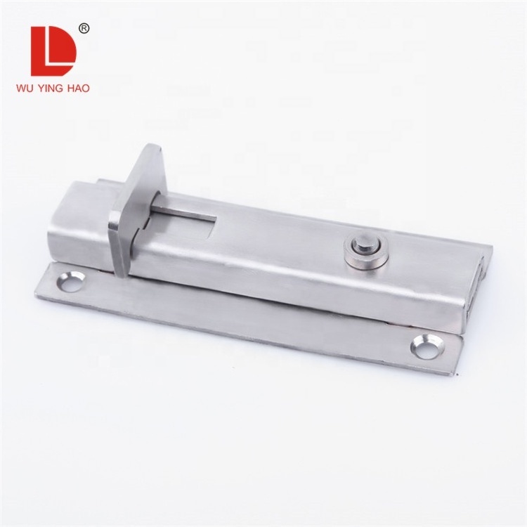 WUYINGHAO Door security spring loaded latch automatic barrel bolt with pressing button