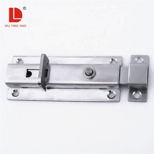 WUYINGHAO Door security spring loaded latch automatic barrel bolt with pressing button