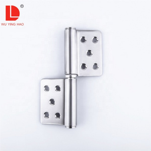 WUYINGHAO Detachable metal stainless steel flag door hinge with flat head