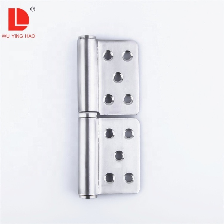 WUYINGHAO Detachable metal stainless steel flag door hinge with flat head