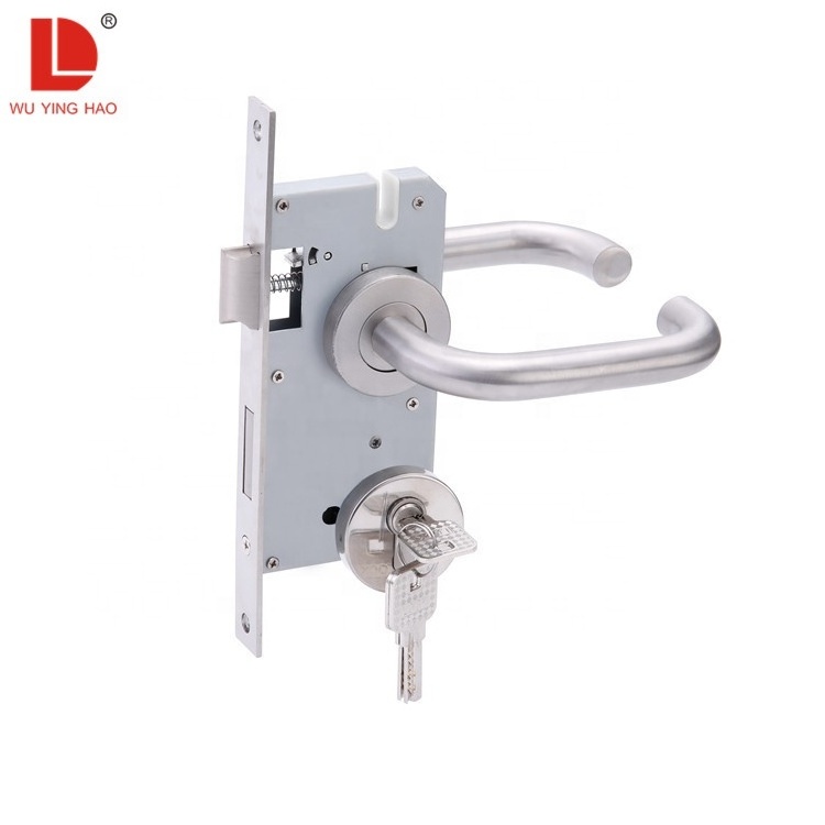 WUYINGHAO Hot sale stainless steel security interior mortise lever handle design door handle lock