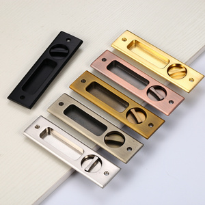 Zinc alloy invisible sliding door handle lock sliding doors locks