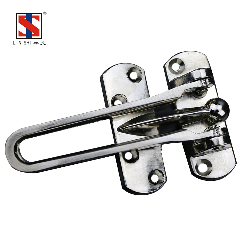 Zinc alloy large anti-theft clasp for hotel safety door hardware security chain door guard