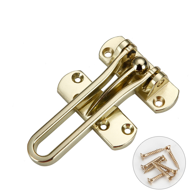 Zinc alloy large anti-theft clasp for hotel safety door hardware security chain door guard