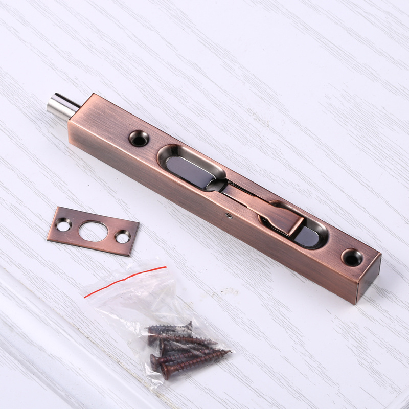 Linshi High quality  stainless steel flush door bolt lock Conceal Insert Flush Sliding Bolt