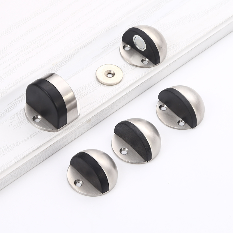 Stainless Steel Door Stops Door Accessories Magnetic Strong Door Stopper For Hotel