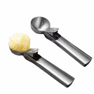 High Quality Kitchen Utensils Metal food grade Watermelon Stainless Steel Ice Cream Fruit Scoop Stainless Steel