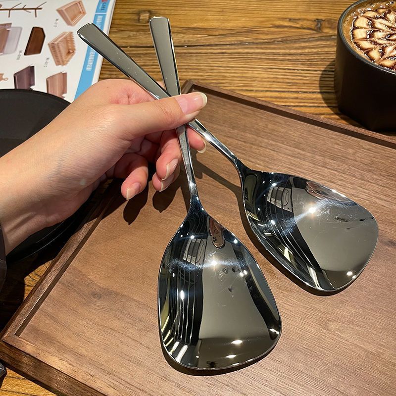 INS Style Western Food Public Spoon Household Hotel Serving Spoon Big Stainless Steel Large Serving Spoon