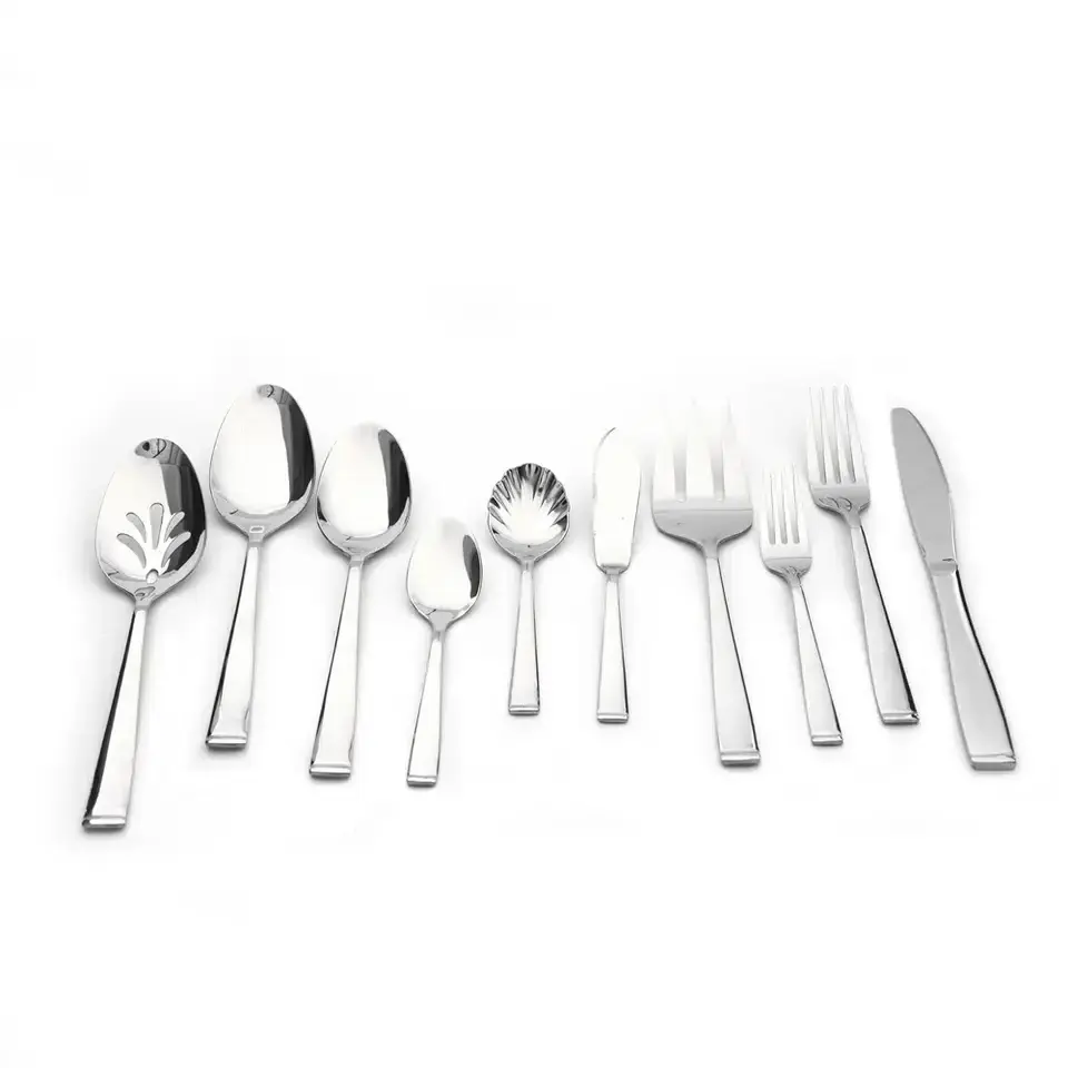 18/10 Tabletop Knife Fork Spoon Stainless Steel Flatware Serving Utensil Set Spoons Buffet Banquet Cutlery Dinner Set