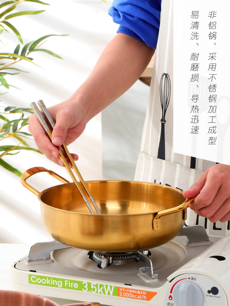 Hot Selling Golden Kitchenware Cookware Sets Kitchen Stainless Steel Induction Soup Cooking Pot