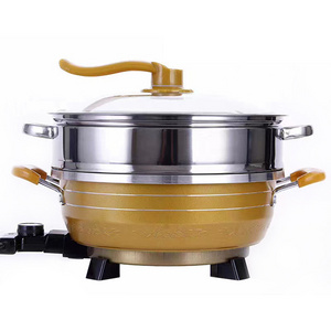 Electric Vacuum Micro Pressure Pot Electric Dish Suspension Household Pot Multi-Functional Integrated Non-Stick Pan Gift