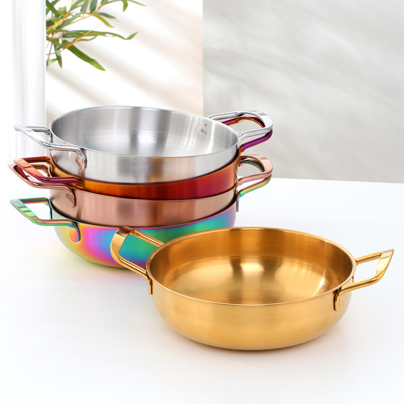 Hot Selling Golden Kitchenware Cookware Sets Kitchen Stainless Steel Induction Soup Cooking Pot