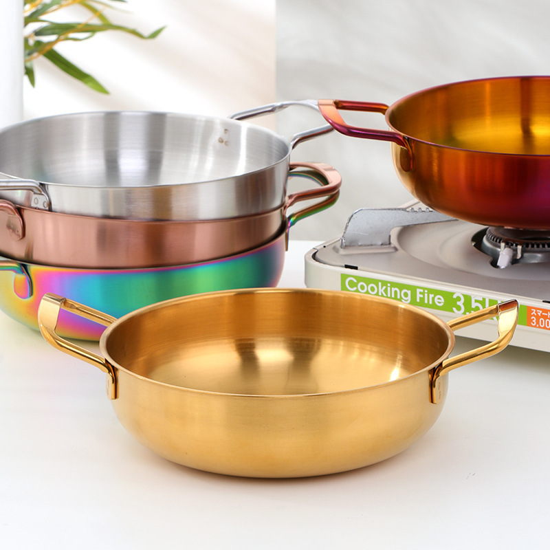 Hot Selling Golden Kitchenware Cookware Sets Kitchen Stainless Steel Induction Soup Cooking Pot