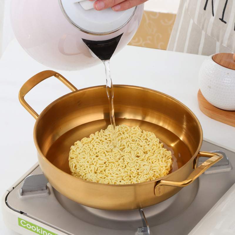 Hot Selling Golden Kitchenware Cookware Sets Kitchen Stainless Steel Induction Soup Cooking Pot