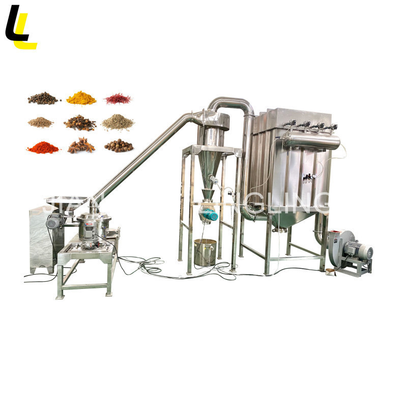 WFJ tea ginger turmeric moringa leaf air classifier mill ultra fine ...