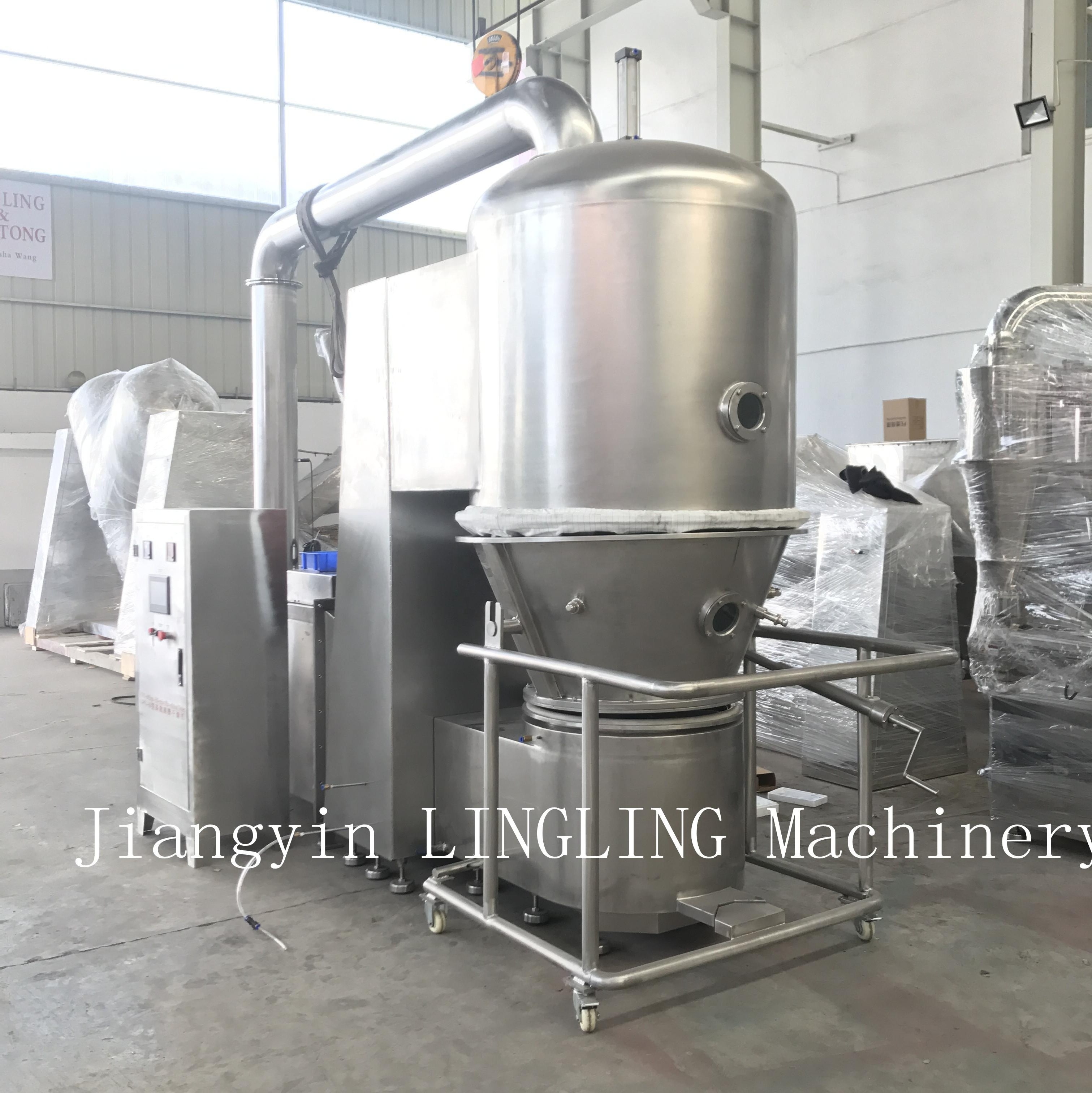 GFG Stainless Steel Vertical Sugar Cocoa Powder Fluid Bed Dryer Dehydrator Dye Pigment Drying Machine Fluid dryer machine