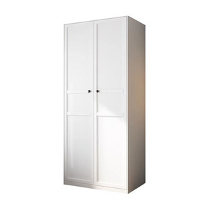 Steel Closet Economical Bedroom Simple Closet Armoire With Drawers Free Combination Closet White Metal Clothes Storage Cabinet