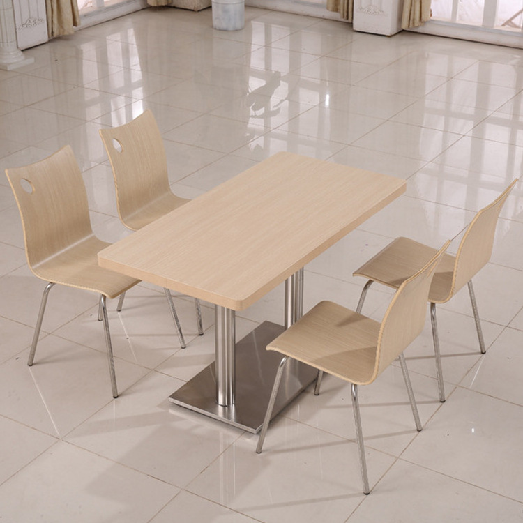 Customized hamburger store milk tea store restaurant tables and chairs snack bar fast food restaurant table and chair sets