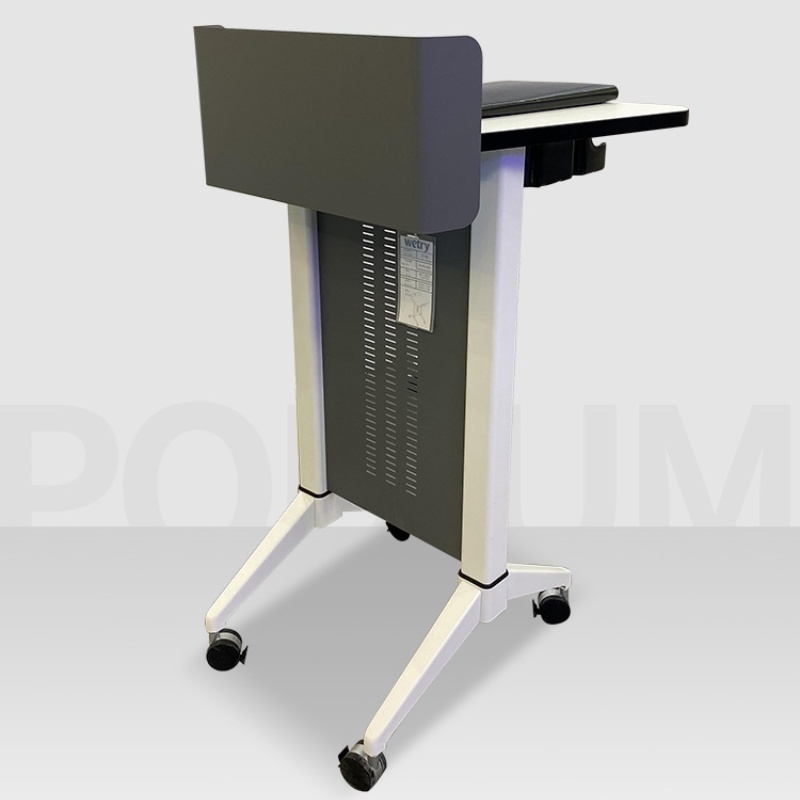 Modern Design Mobile Classroom Lectern Stand Church Speech Podium for Meeting Room