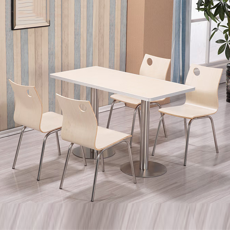 Factory supply staff cafeteria dining tables and chairs fast food restaurant canteen school canteen dining tables and chairs