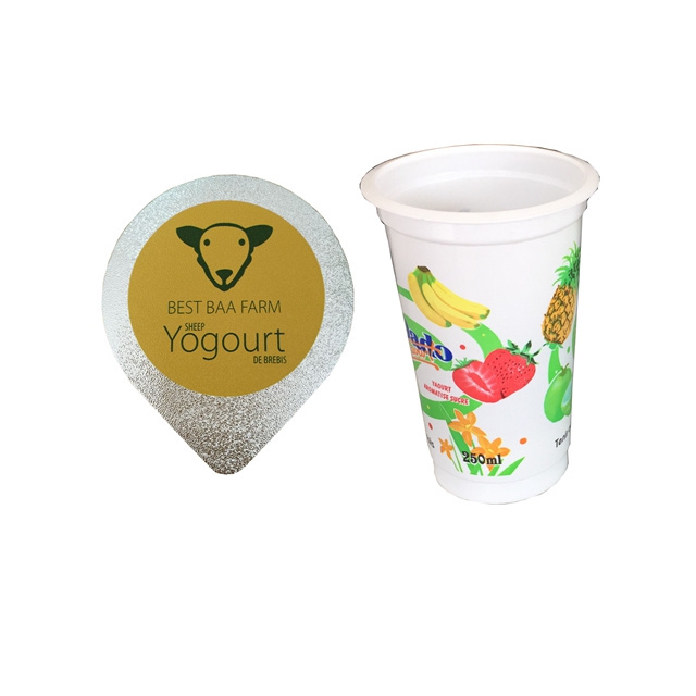 Cheap wholesale Customized professional  disposable yogurt cup aluminum foil lid