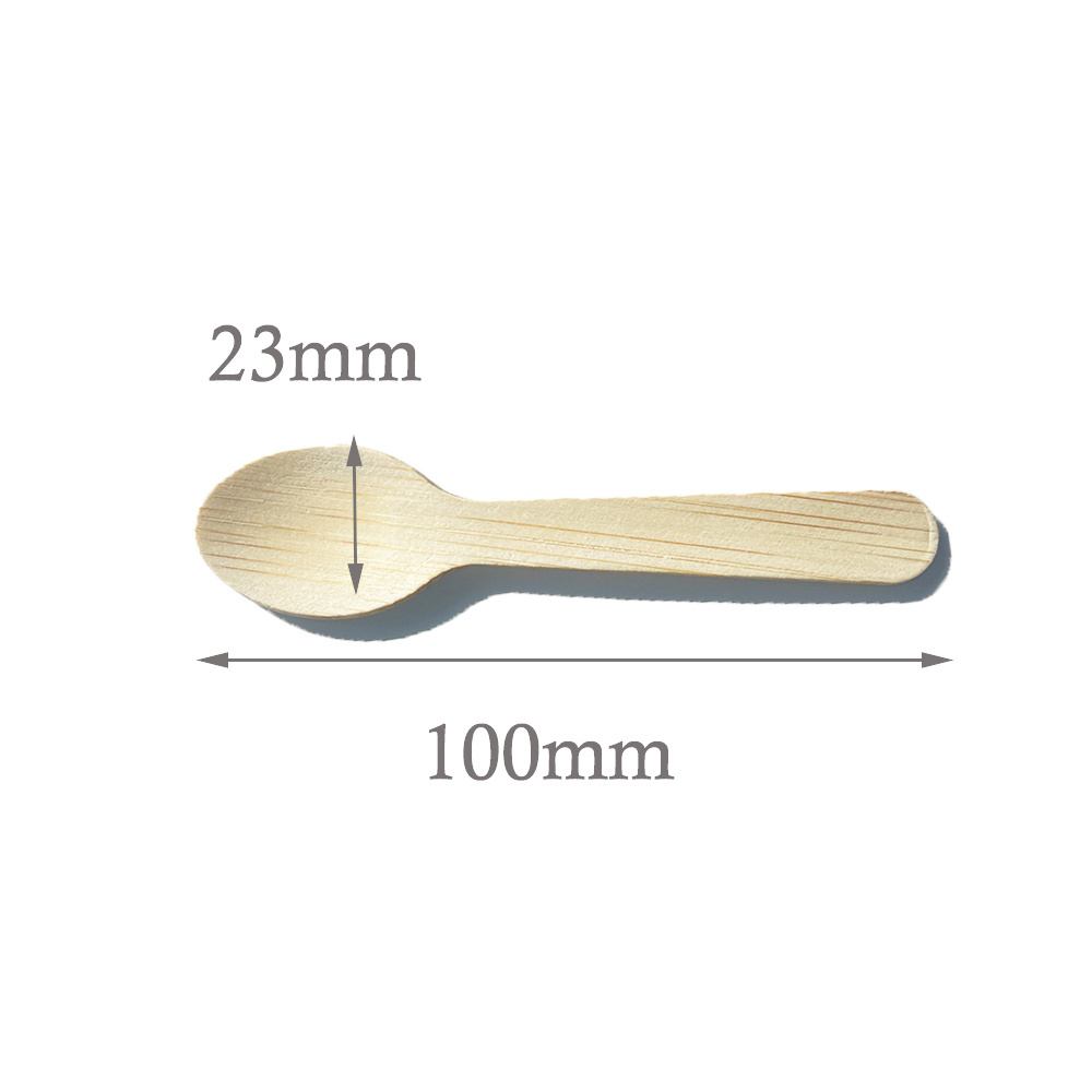 Factory Direct Sale Ice Cream Biodegradable Disposable Bamboo Spoons For Dessert