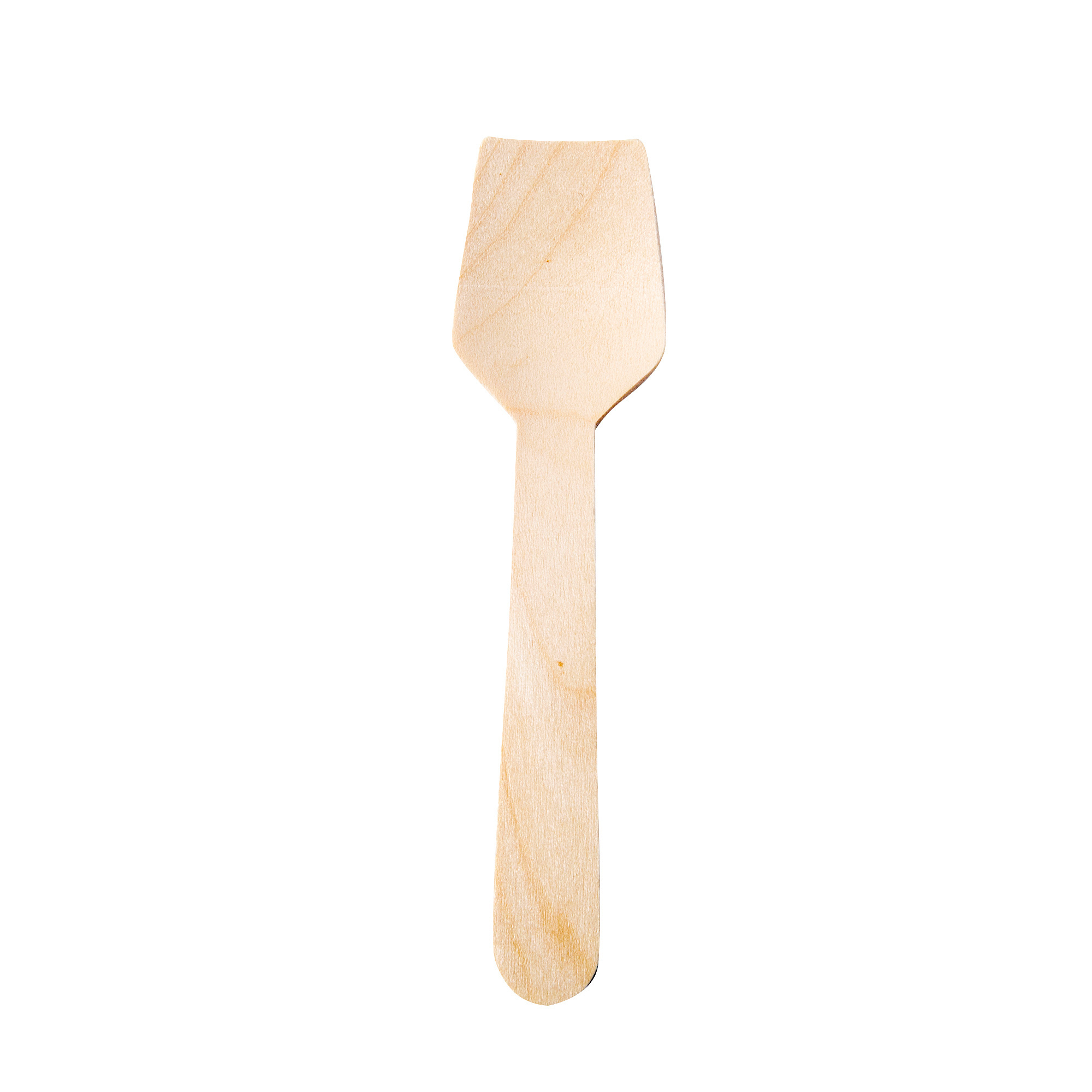 China Factory Eco Friendly Disposable Birch Wood Handle Spoon Bulk Wooden Ice Cream Dessert Spoons