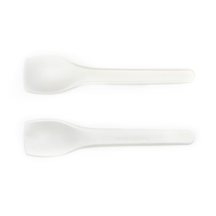 CPLA Disposable hotel restaurant eco friendly biodegradable small ice-cream spoon