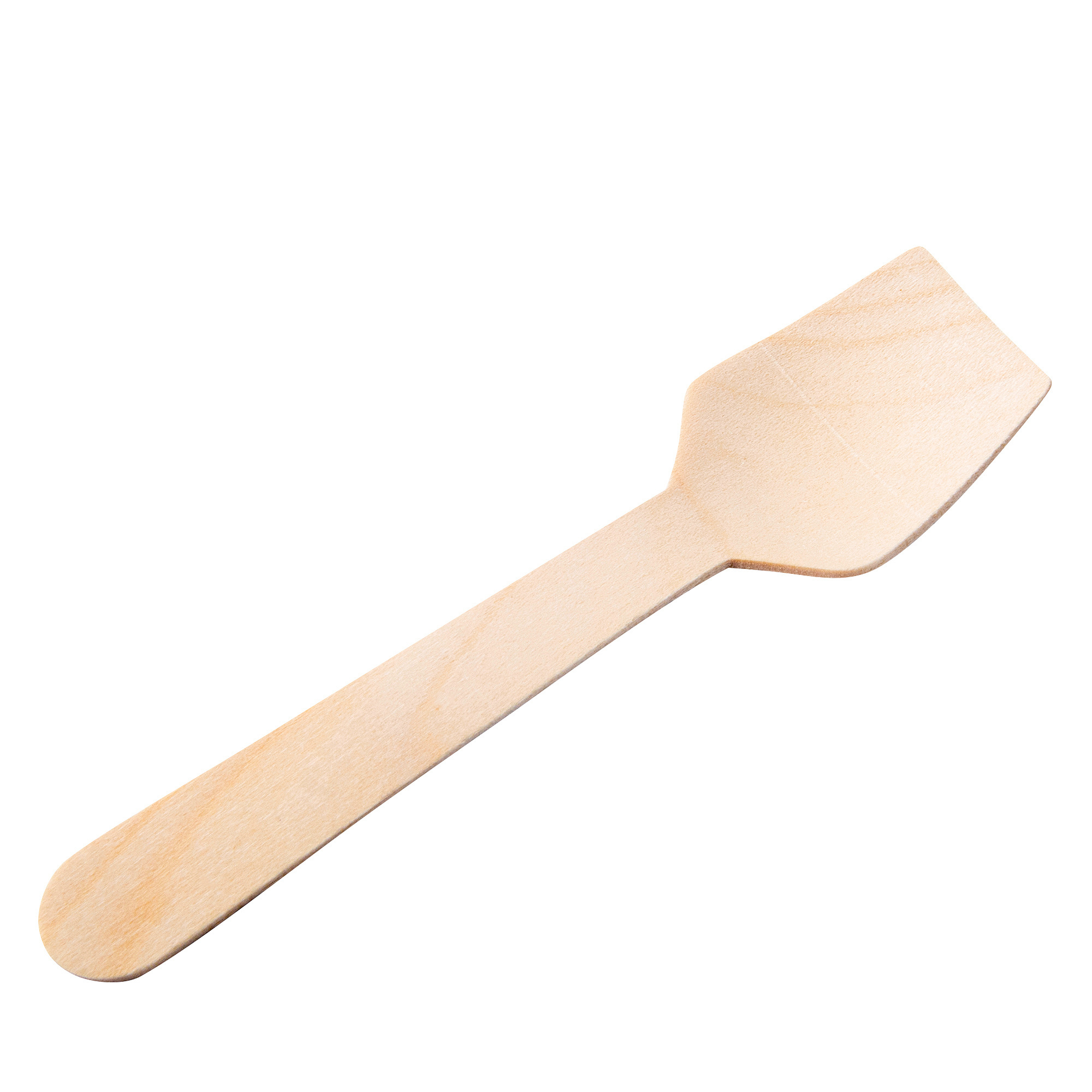 China Factory Eco Friendly Disposable Birch Wood Handle Spoon Bulk Wooden Ice Cream Dessert Spoons