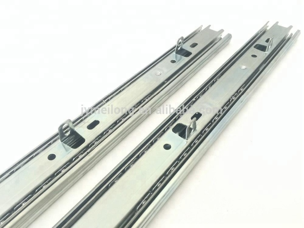 Ball Bearing Hook Drawer Slide / Furniture Parts Drawer Slides / Drawer Rail Meilong Drawer Slide