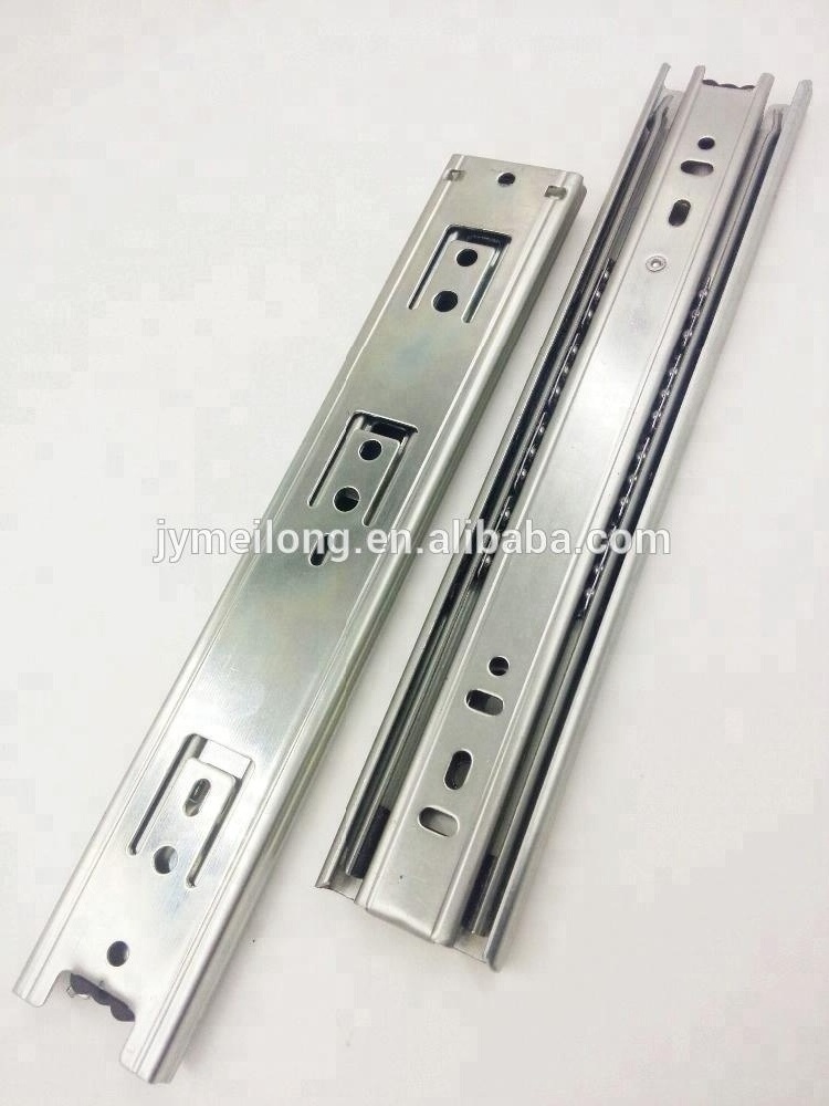 Hot Sale 3 Fold Ball Slide/Drawer channel Slides Rail With Ball Bearing 75 g For Tool Box/Telescopic Slide In Jieyang