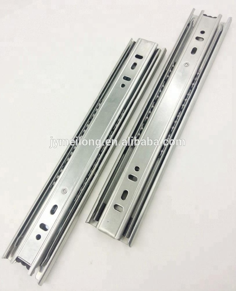 Hot Sale 3 Fold Ball Slide/Drawer channel Slides Rail With Ball Bearing 75 g For Tool Box/Telescopic Slide In Jieyang