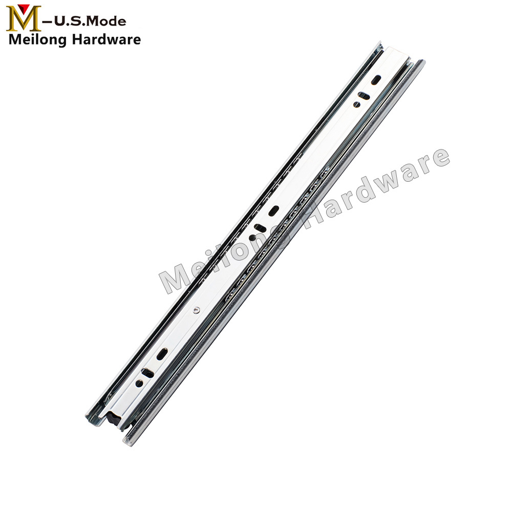 Kitchen Cabinet Furniture Full Extension Jieyang Drawer Slide Rail Stopper/Drawer Runner With 37mm Width For Furniture Fitting