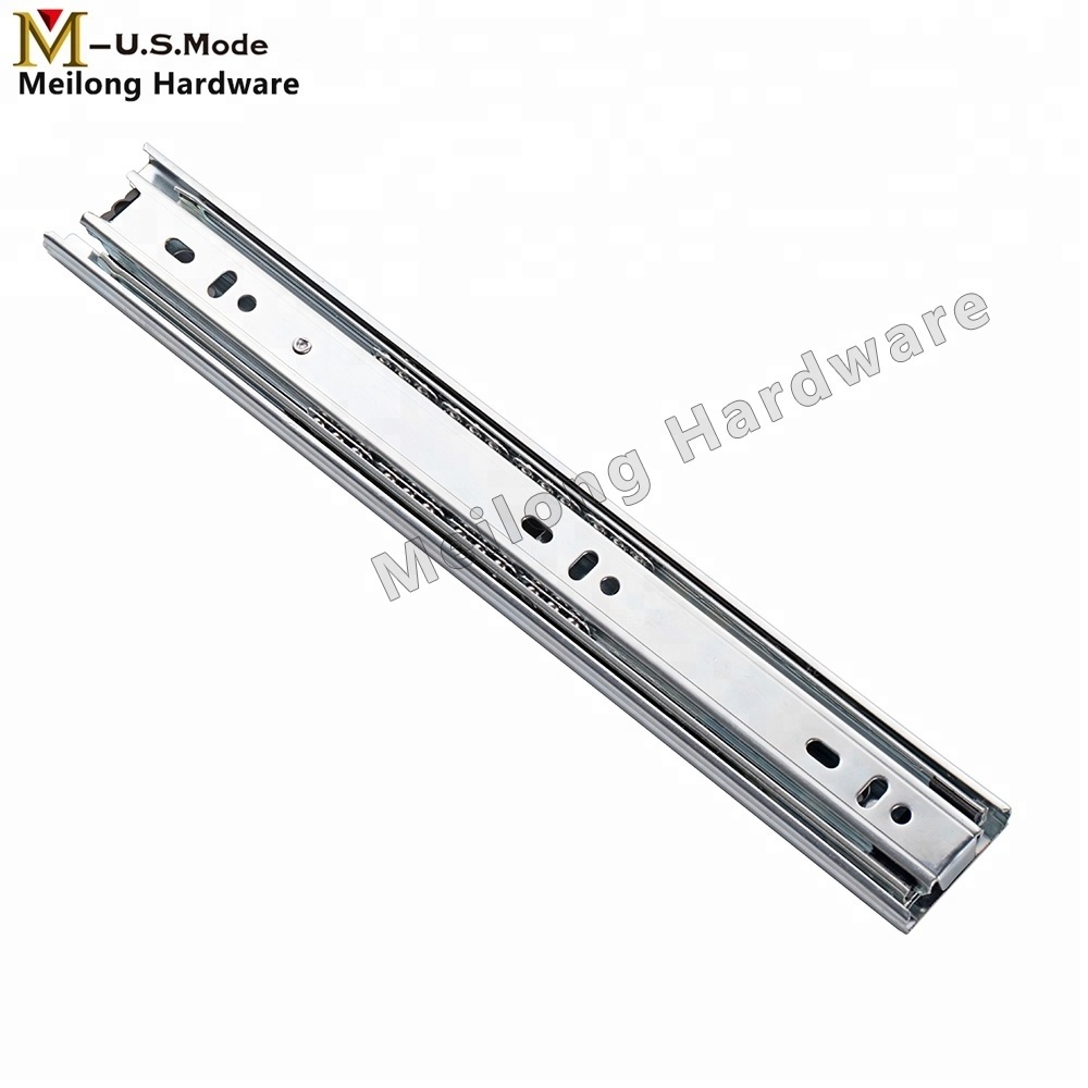 Kitchen Cabinet Furniture Full Extension Jieyang Drawer Slide Rail Stopper/Drawer Runner With 37mm Width For Furniture Fitting