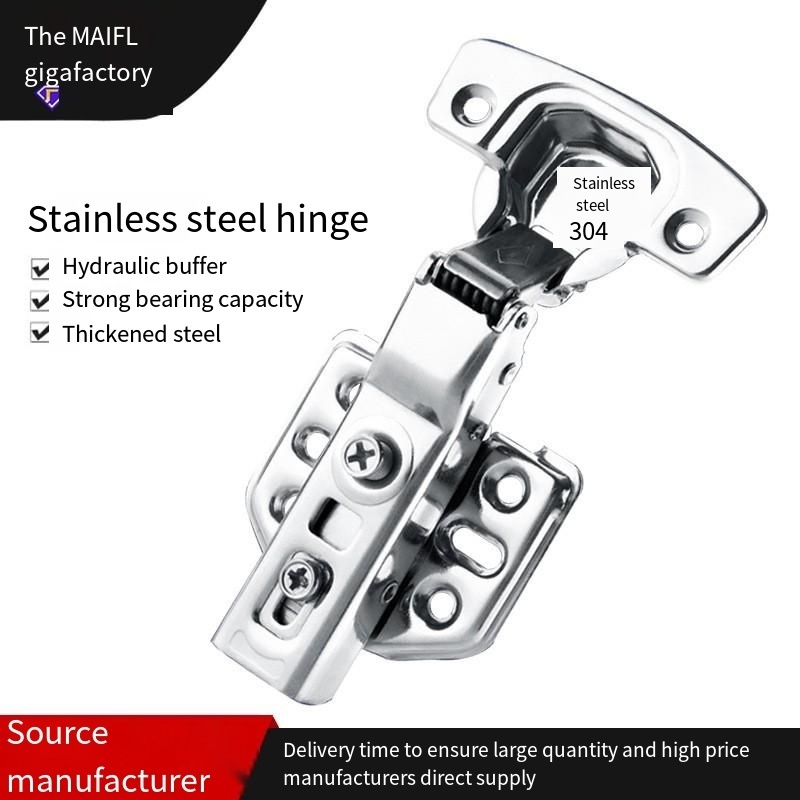 2.0 thickness Stainless steel cushioned damped hinges Hydraulic hinge hinge for home improvement cabinets