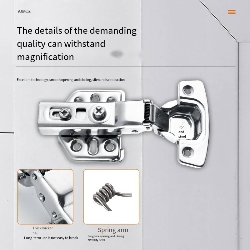 2.0 thickness Stainless steel cushioned damped hinges Hydraulic hinge hinge for home improvement cabinets