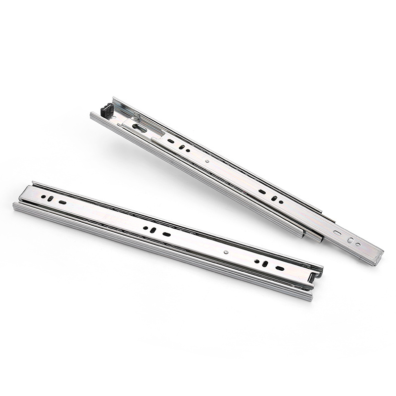 3-Fold Type Drawer Slide With 45mm Clip Type stainless steel Ball Bearing Drawer Slide Rail